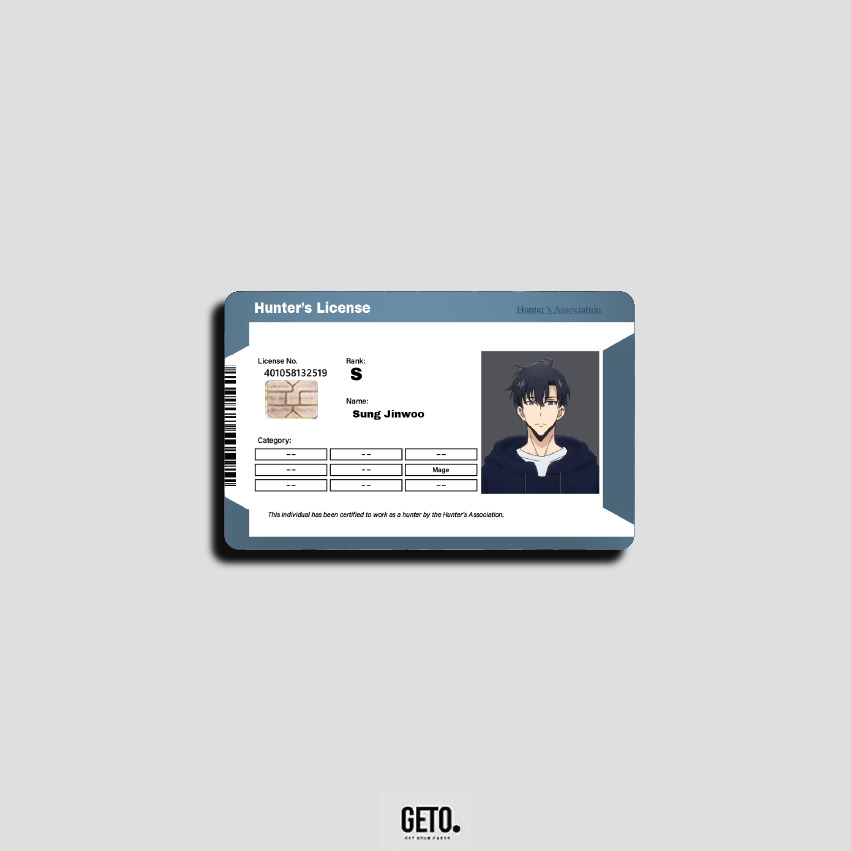 ATM Cards Sticker - Solo Leveling
